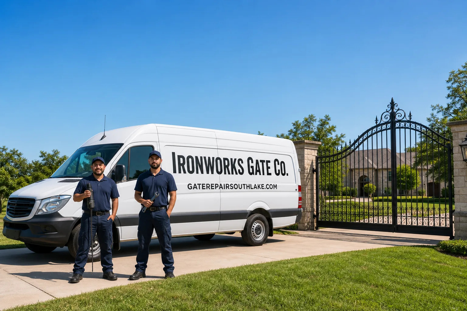 Gate Installation in Southlake, TX | Ironworks Gate Co.